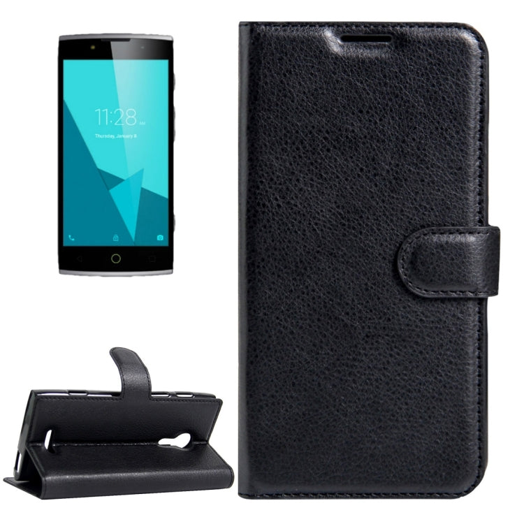For Alcatel One Touch Flash 2 Litchi Texture Horizontal Flip Leather Case with Magnetic Buckle & Holder & Card Slots & Wallet