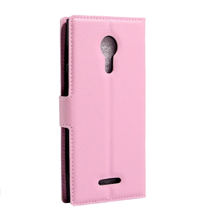 For Alcatel One Touch Flash 2 Litchi Texture Horizontal Flip Leather Case with Magnetic Buckle & Holder & Card Slots & Wallet