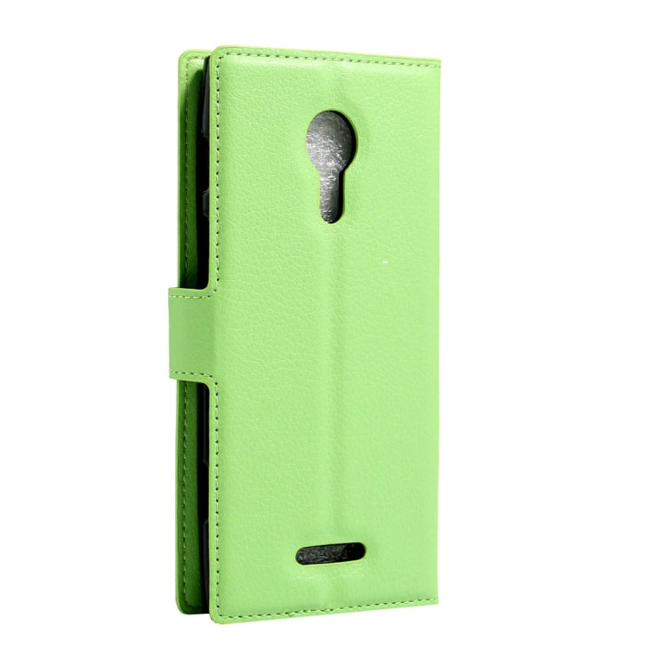 For Alcatel One Touch Flash 2 Litchi Texture Horizontal Flip Leather Case with Magnetic Buckle & Holder & Card Slots & Wallet