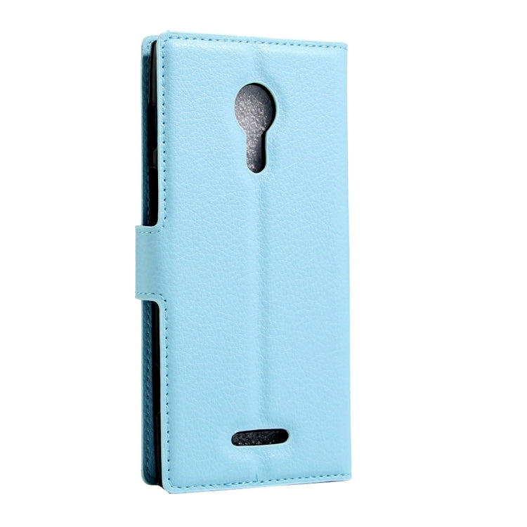 For Alcatel One Touch Flash 2 Litchi Texture Horizontal Flip Leather Case with Magnetic Buckle & Holder & Card Slots & Wallet