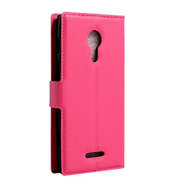 For Alcatel One Touch Flash 2 Litchi Texture Horizontal Flip Leather Case with Magnetic Buckle & Holder & Card Slots & Wallet