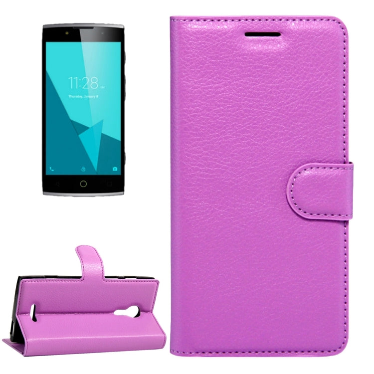 For Alcatel One Touch Flash 2 Litchi Texture Horizontal Flip Leather Case with Magnetic Buckle & Holder & Card Slots & Wallet