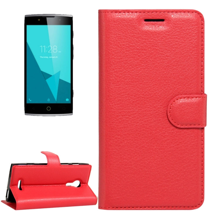 For Alcatel One Touch Flash 2 Litchi Texture Horizontal Flip Leather Case with Magnetic Buckle & Holder & Card Slots & Wallet