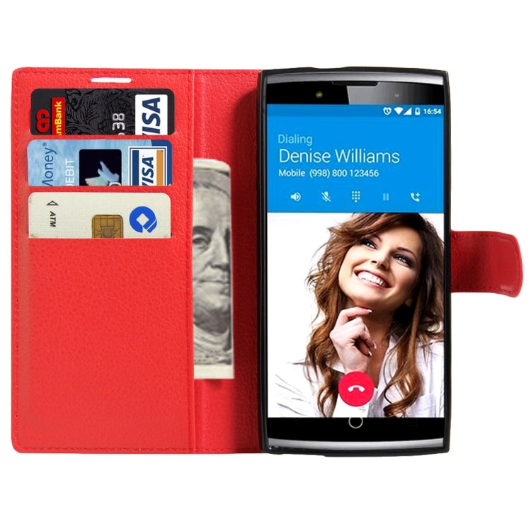 For Alcatel One Touch Flash 2 Litchi Texture Horizontal Flip Leather Case with Magnetic Buckle & Holder & Card Slots & Wallet