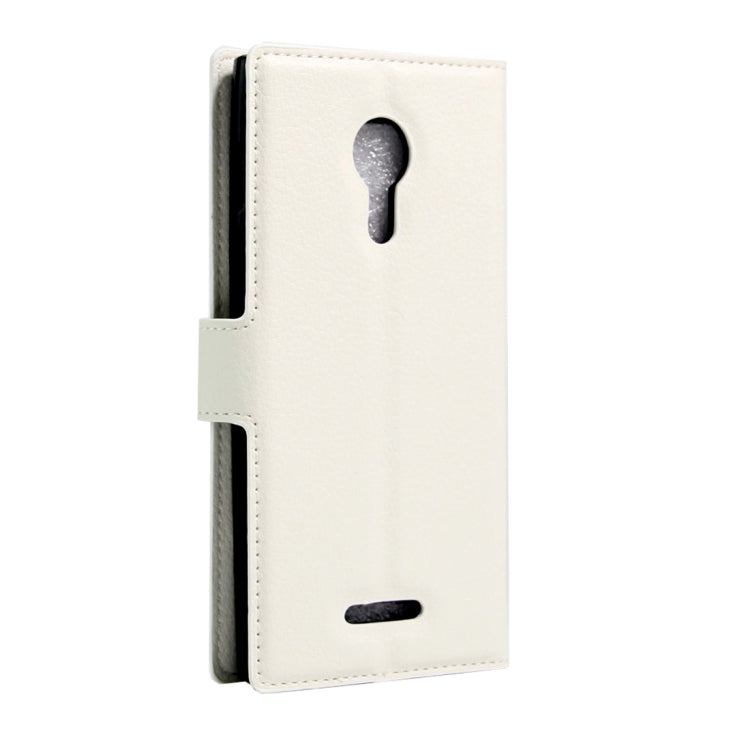 For Alcatel One Touch Flash 2 Litchi Texture Horizontal Flip Leather Case with Magnetic Buckle & Holder & Card Slots & Wallet