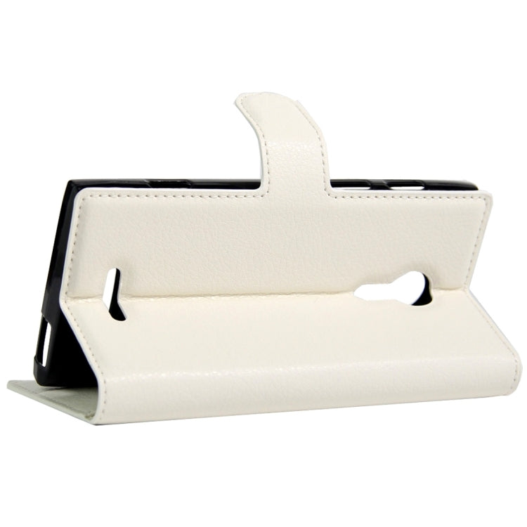 For Alcatel One Touch Flash 2 Litchi Texture Horizontal Flip Leather Case with Magnetic Buckle & Holder & Card Slots & Wallet