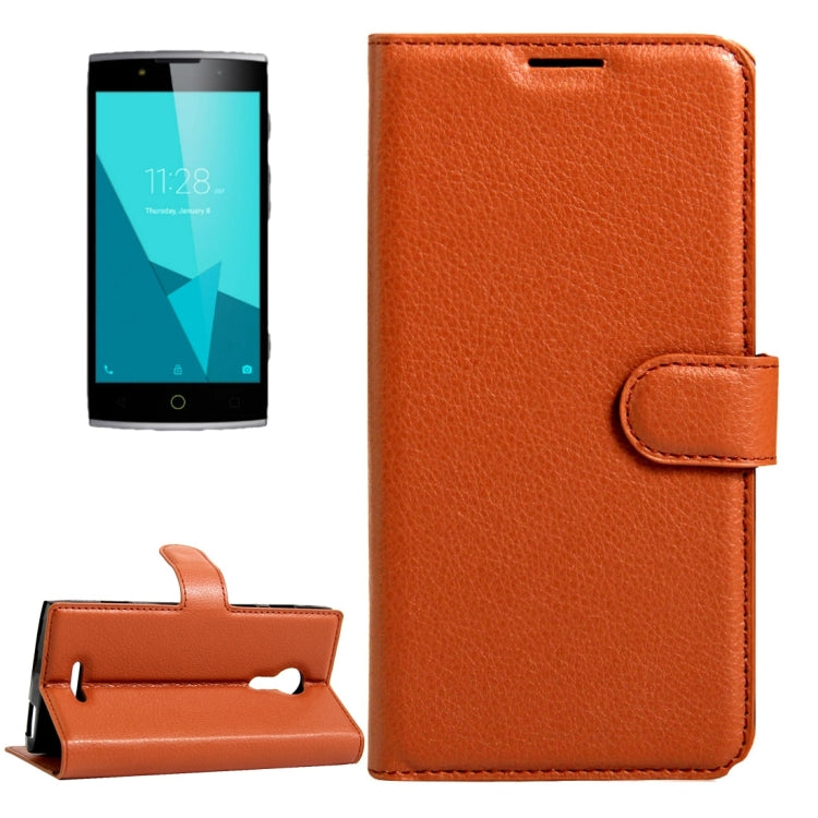 For Alcatel One Touch Flash 2 Litchi Texture Horizontal Flip Leather Case with Magnetic Buckle & Holder & Card Slots & Wallet