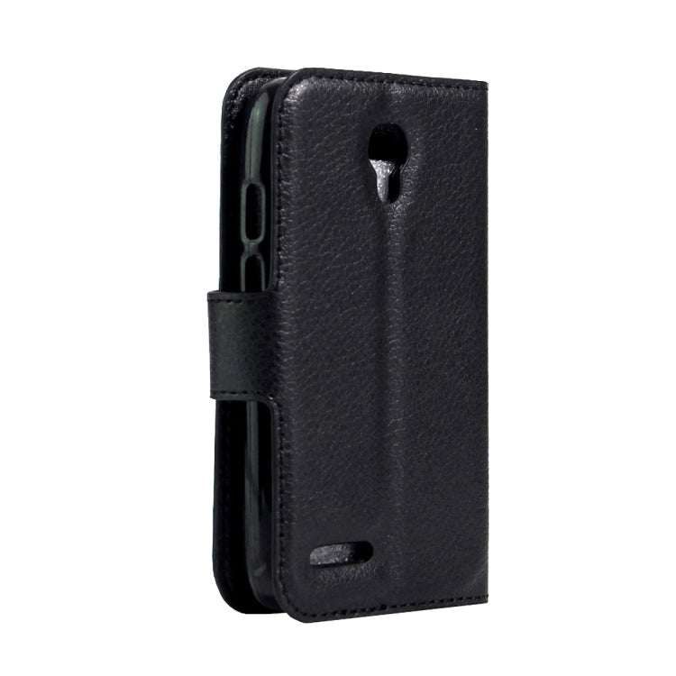 For Alcatel Pixi 4 (3.5) Litchi Texture Horizontal Flip Leather Case with Magnetic Buckle & Holder & Card Slots & Wallet