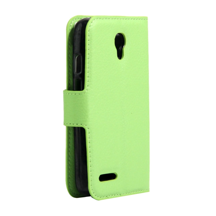 For Alcatel Pixi 4 (3.5) Litchi Texture Horizontal Flip Leather Case with Magnetic Buckle & Holder & Card Slots & Wallet