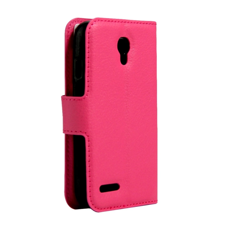 For Alcatel Pixi 4 (3.5) Litchi Texture Horizontal Flip Leather Case with Magnetic Buckle & Holder & Card Slots & Wallet