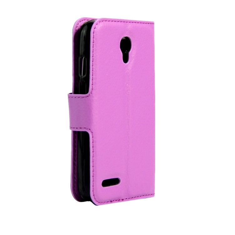 For Alcatel Pixi 4 (3.5) Litchi Texture Horizontal Flip Leather Case with Magnetic Buckle & Holder & Card Slots & Wallet