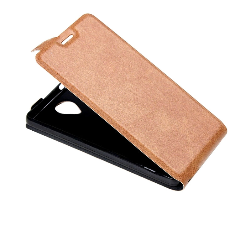 For Wiko U Feel Vertical Flip Leather Case with Card Slot & Photo Frame