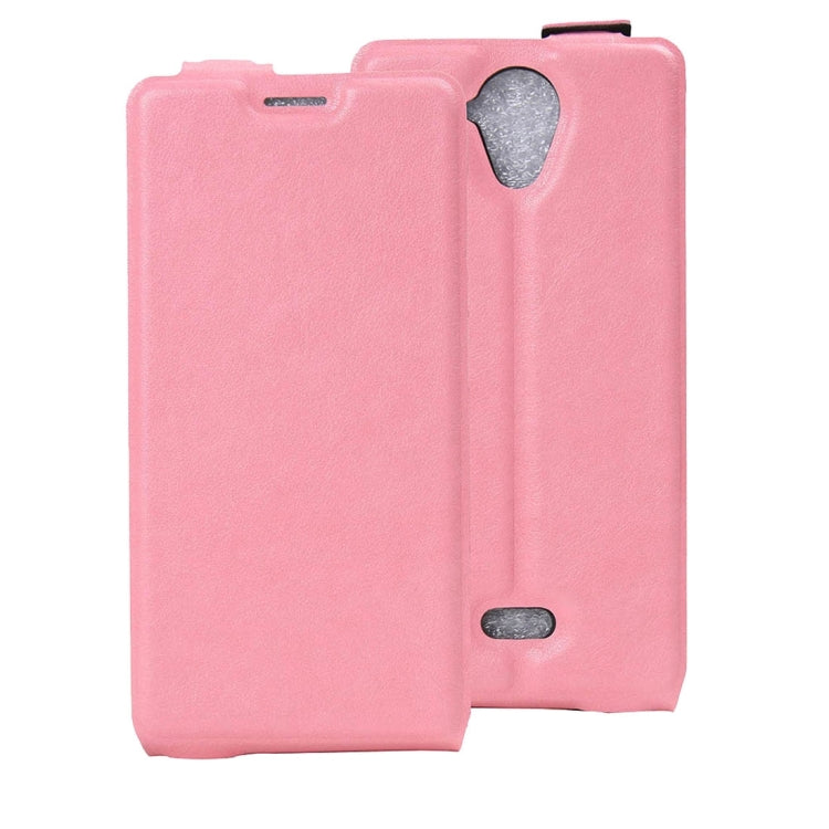 For Wiko U Feel Lite Vertical Flip Leather Case with Card Slot & Photo Frame