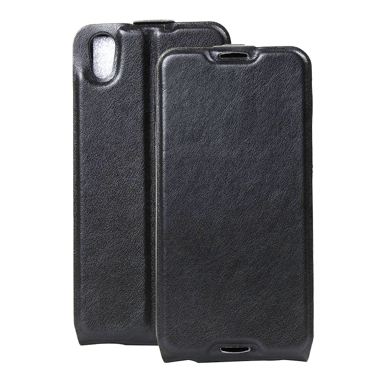 For Alcatel Idol 4 Vertical Flip Leather Case with Card Slot & Photo Frame