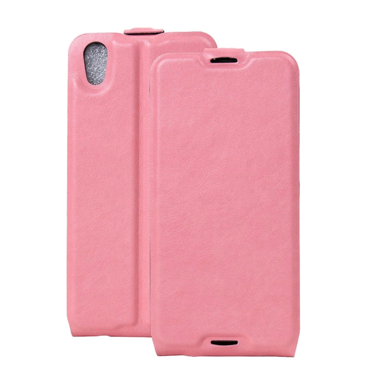 For Alcatel Idol 4 Vertical Flip Leather Case with Card Slot & Photo Frame