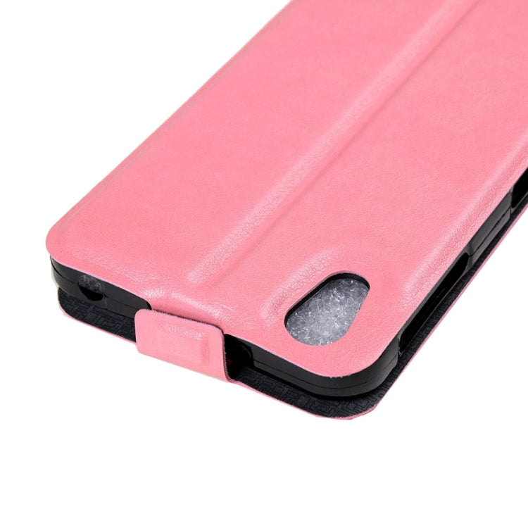 For Alcatel Idol 4 Vertical Flip Leather Case with Card Slot & Photo Frame