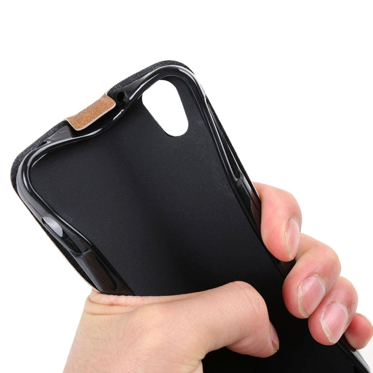 For Alcatel Idol 4 Vertical Flip Leather Case with Card Slot & Photo Frame