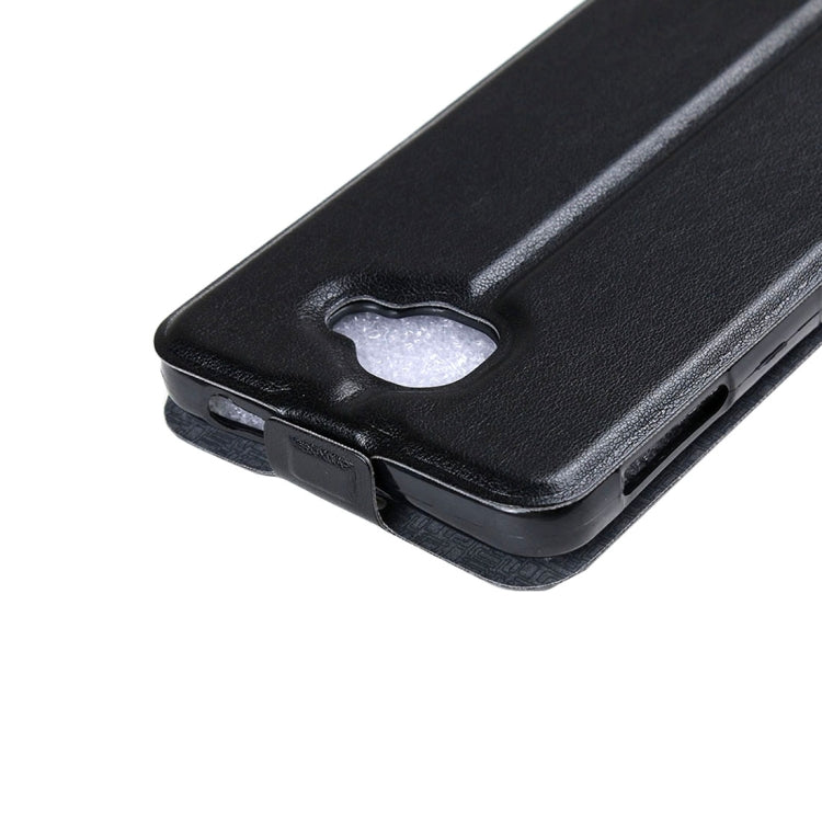 For Alcatel Idol 4S Vertical Flip Leather Case with Card Slot & Photo Frame