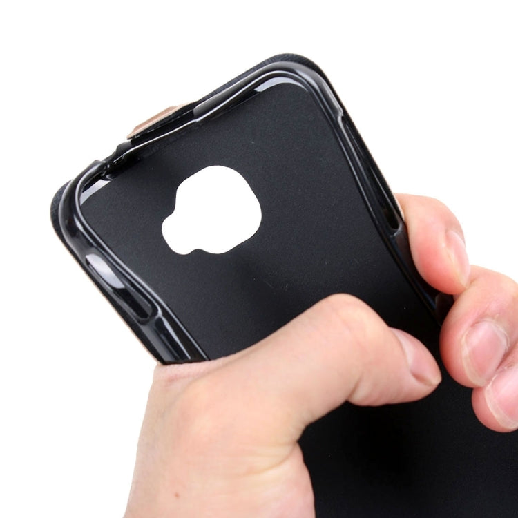 For Alcatel Idol 4S Vertical Flip Leather Case with Card Slot & Photo Frame