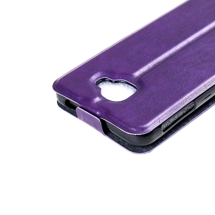 For Alcatel Idol 4S Vertical Flip Leather Case with Card Slot & Photo Frame