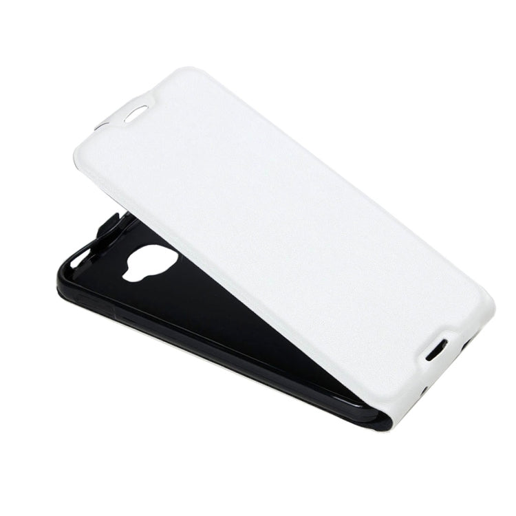 For Alcatel Idol 4S Vertical Flip Leather Case with Card Slot & Photo Frame