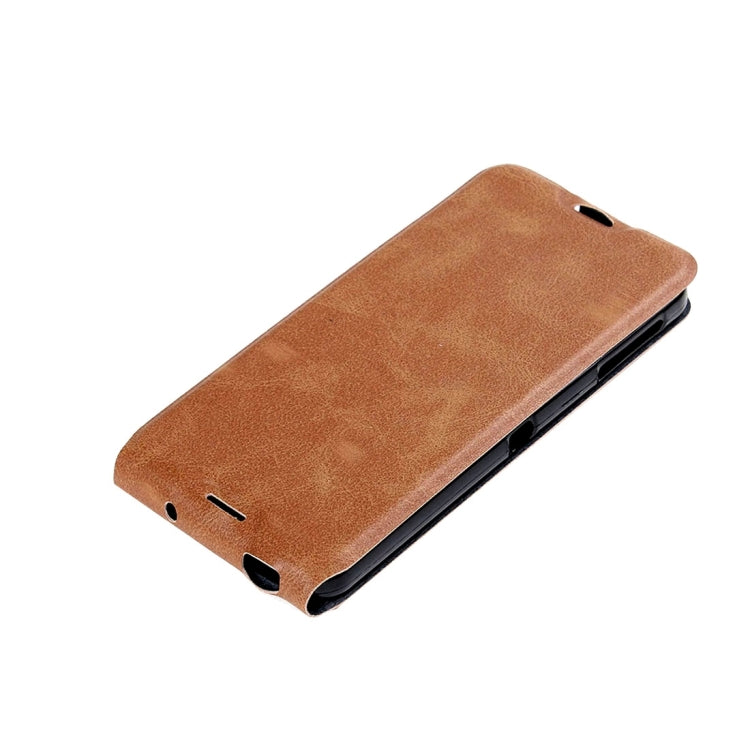 For Alcatel Idol 4S Vertical Flip Leather Case with Card Slot & Photo Frame