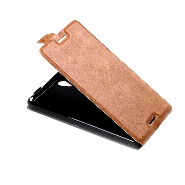 For Sony Xperia X Vertical Flip Leather Case with Card Slot & Photo Frame