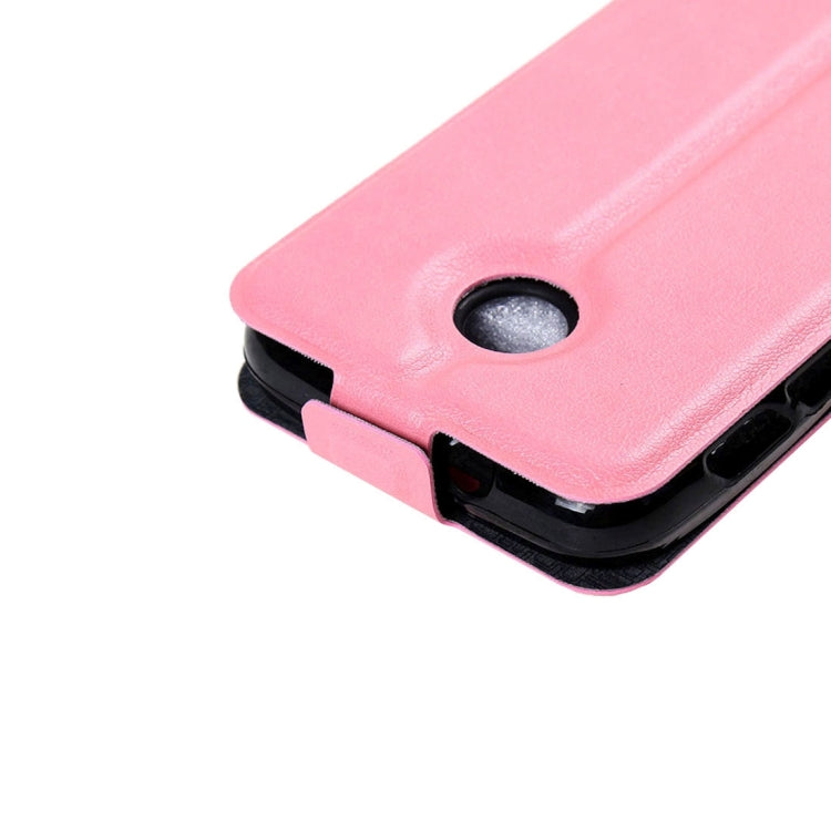 For Vodafone Smart Mini 7 Vertical Flip Leather Case with Card Slot & Photo Frame