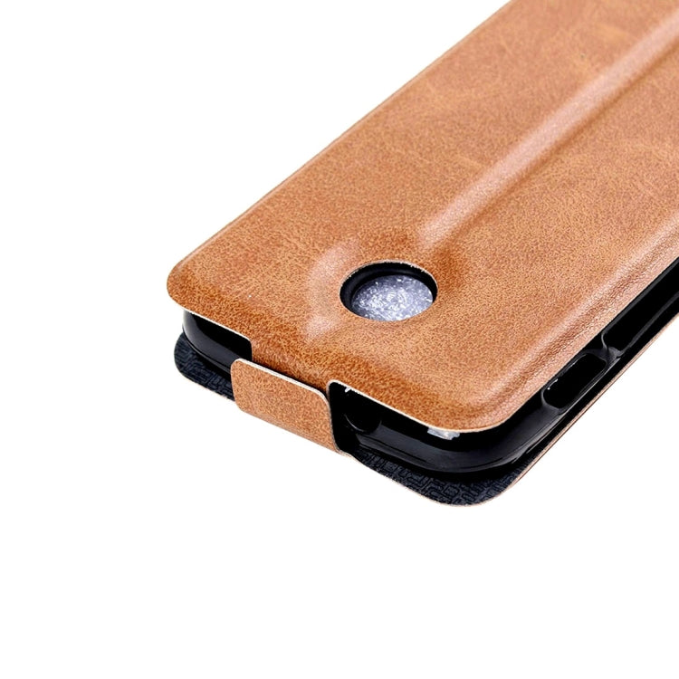 For Vodafone Smart Mini 7 Vertical Flip Leather Case with Card Slot & Photo Frame