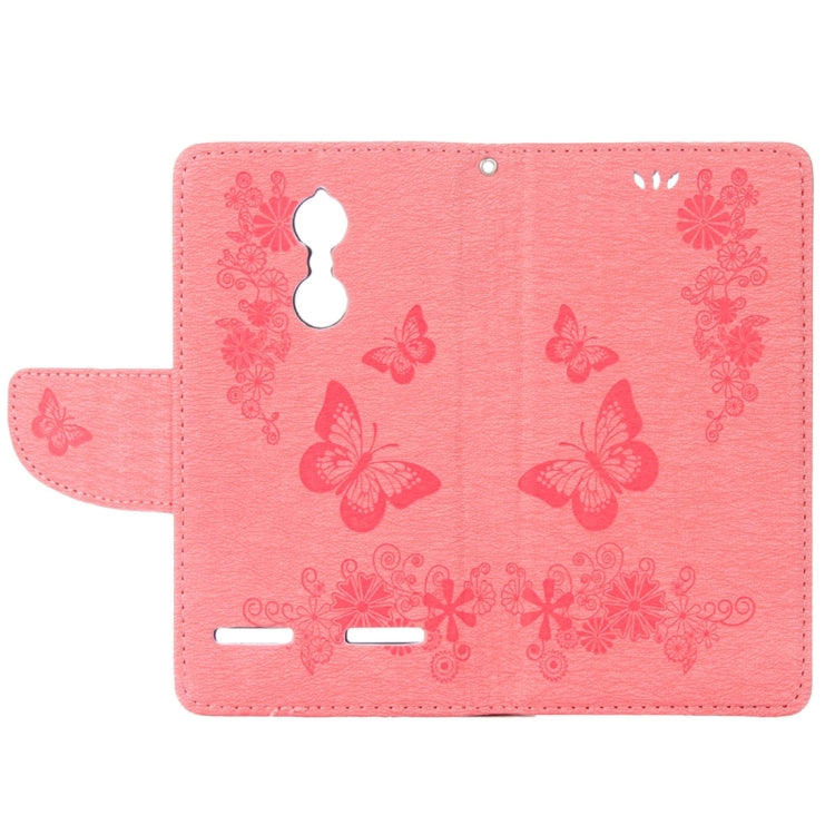 For Lenovo  K6 5.0 inch Butterflies Embossing Horizontal Flip Leather Case with Holder & Card Slots & Wallet & Lanyard