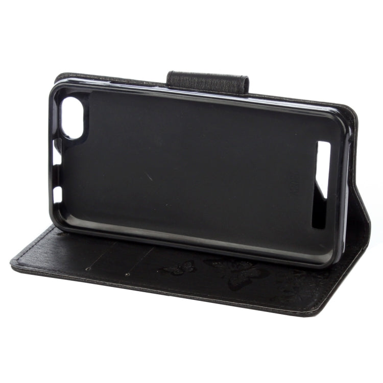 For Lenovo  VIBE C A2020 Butterflies Embossing Horizontal Flip Leather Case with Holder & Card Slots & Wallet & Lanyard