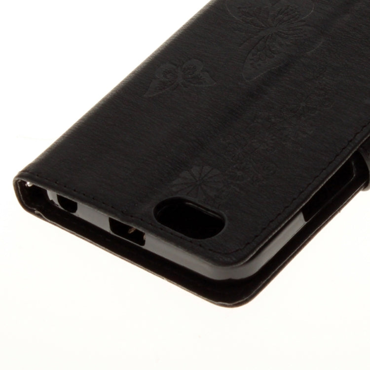 For Lenovo  VIBE C A2020 Butterflies Embossing Horizontal Flip Leather Case with Holder & Card Slots & Wallet & Lanyard