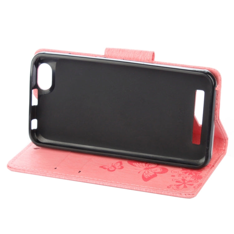 For Lenovo  VIBE C A2020 Butterflies Embossing Horizontal Flip Leather Case with Holder & Card Slots & Wallet & Lanyard