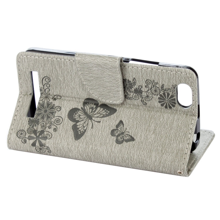 For Lenovo  VIBE C A2020 Butterflies Embossing Horizontal Flip Leather Case with Holder & Card Slots & Wallet & Lanyard