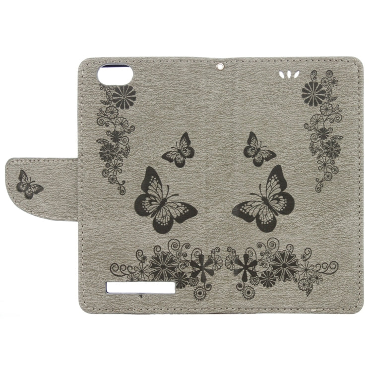 For Lenovo  VIBE C A2020 Butterflies Embossing Horizontal Flip Leather Case with Holder & Card Slots & Wallet & Lanyard