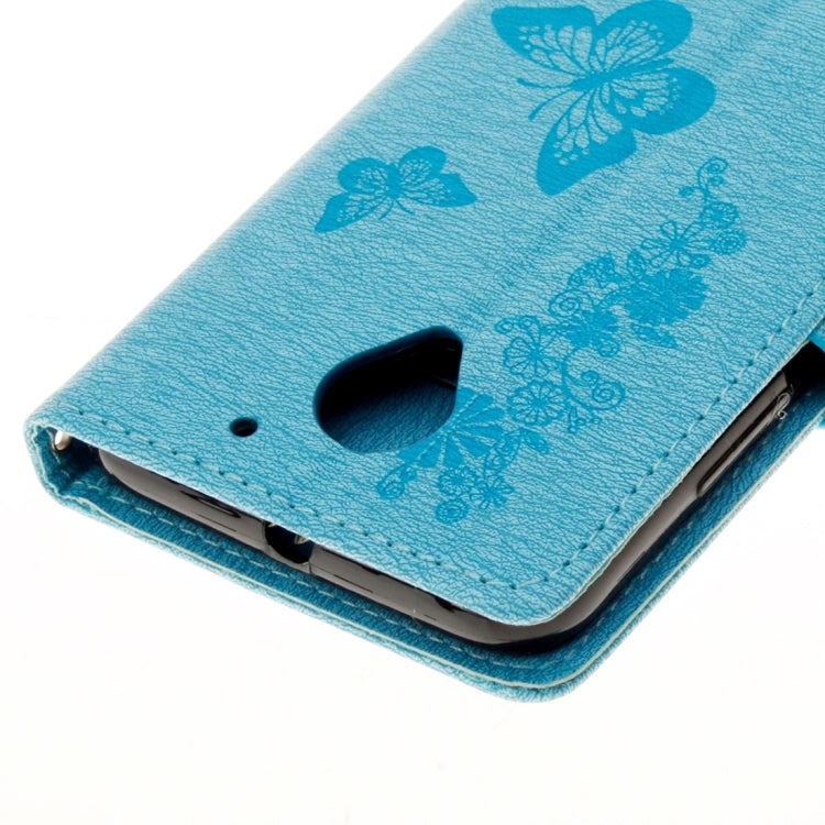 For Lenovo  Vibe C2 XT1700 / XT1706 Butterflies Embossing Horizontal Flip Leather Case with Holder & Card Slots & Wallet & Lanyard