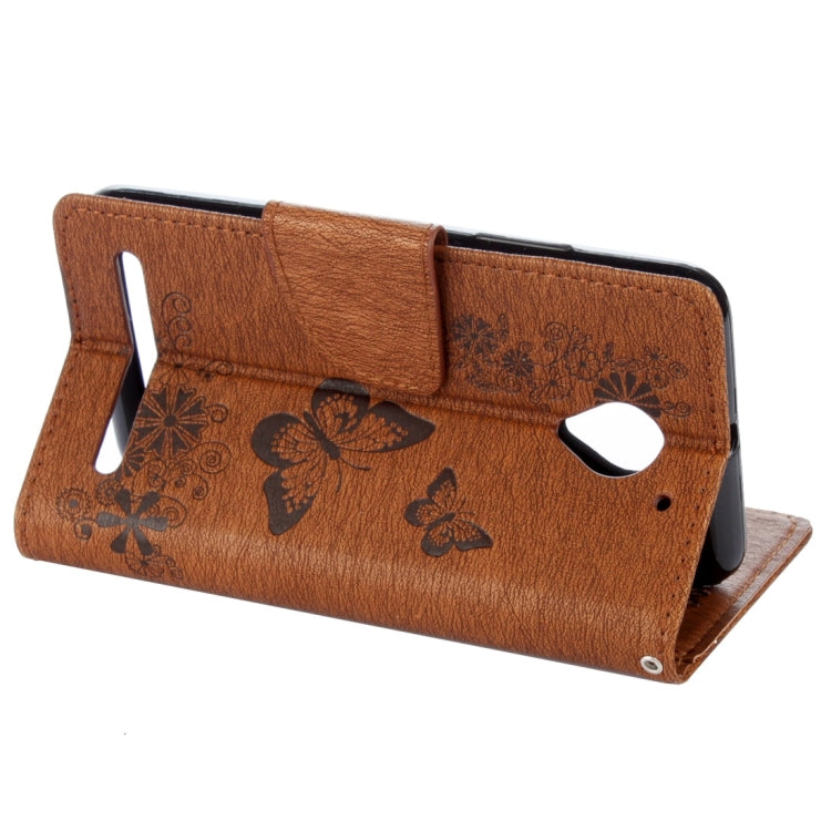 For Lenovo  Vibe C2 XT1700 / XT1706 Butterflies Embossing Horizontal Flip Leather Case with Holder & Card Slots & Wallet & Lanyard