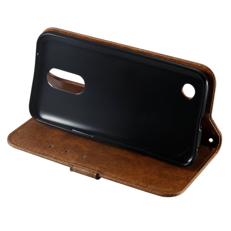 For LG K10 (2017) (US Version) Skull Pressed Flowers Pattern Horizontal Flip Leather Case with Holder & Card Slots & Wallet & Lanyard