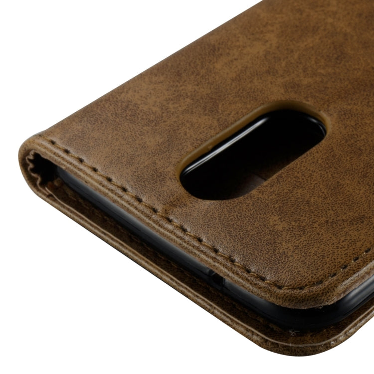 For LG K8 (2017) (US Version) Skull Pressed Flowers Pattern Horizontal Flip Leather Case with Holder & Card Slots & Wallet & Lanyard