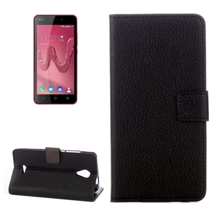 For Wiko FREDDY Litchi Texture Horizontal Flip Leather Case with Holder & Card Slots & Wallet