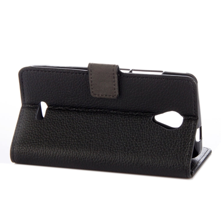 For Wiko FREDDY Litchi Texture Horizontal Flip Leather Case with Holder & Card Slots & Wallet