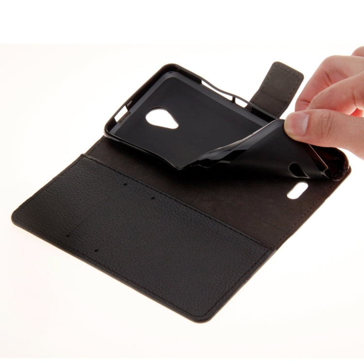 For Wiko FREDDY Litchi Texture Horizontal Flip Leather Case with Holder & Card Slots & Wallet