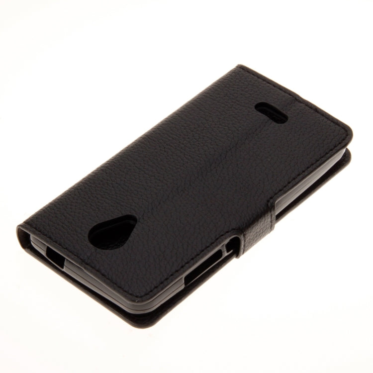 For Wiko FREDDY Litchi Texture Horizontal Flip Leather Case with Holder & Card Slots & Wallet