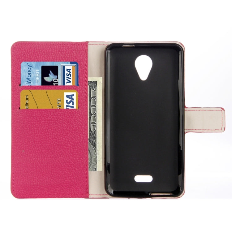 For Wiko FREDDY Litchi Texture Horizontal Flip Leather Case with Holder & Card Slots & Wallet