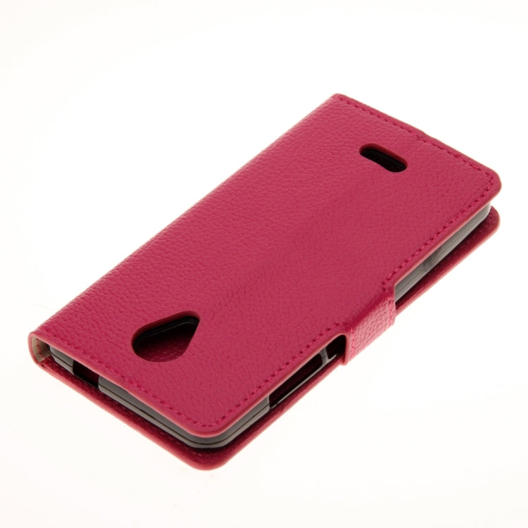 For Wiko FREDDY Litchi Texture Horizontal Flip Leather Case with Holder & Card Slots & Wallet