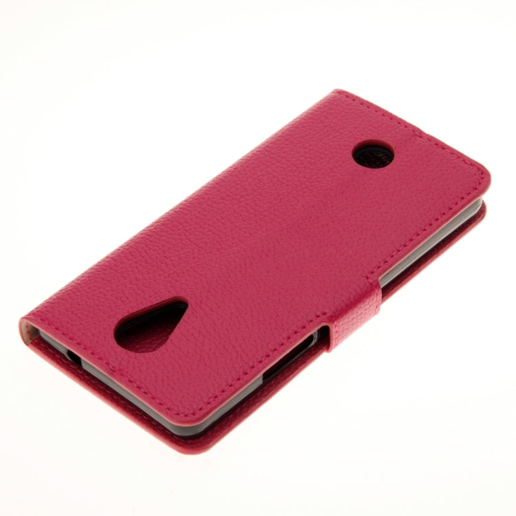 For Wiko Tommy Litchi Texture Horizontal Flip Leather Case with Holder & Card Slots & Wallet