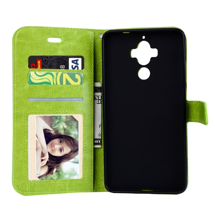 For Huawei  Mate 9 Crazy Horse Texture Horizontal Flip PU Leather Case with Holder & Card Slots & Wallet & Photo Frame & Lanyard & Magnetic Buckle