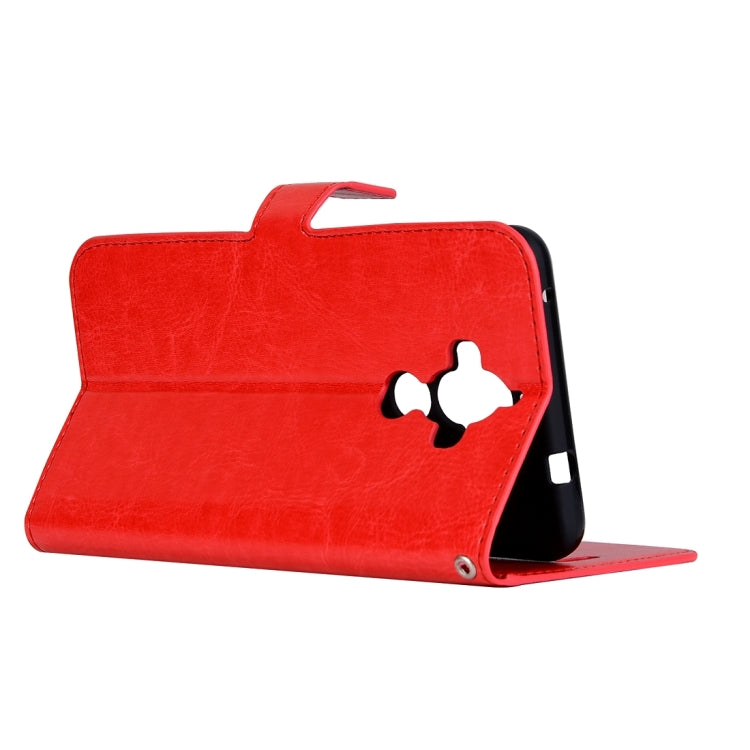 For Huawei  Mate 9 Crazy Horse Texture Horizontal Flip PU Leather Case with Holder & Card Slots & Wallet & Photo Frame & Lanyard & Magnetic Buckle