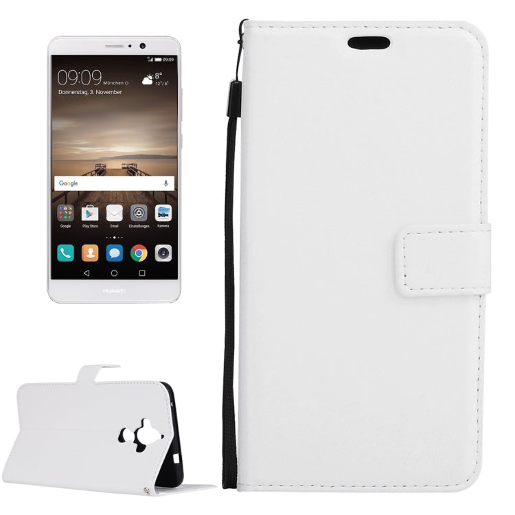 For Huawei  Mate 9 Crazy Horse Texture Horizontal Flip PU Leather Case with Holder & Card Slots & Wallet & Photo Frame & Lanyard & Magnetic Buckle