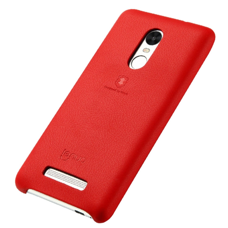 Lenuo for  Xiaomi Redmi Note 3 Litchi Texture PU + PC Paste Skin Protective Case